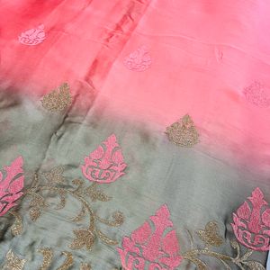 Beautiful Shaded Peach Saree