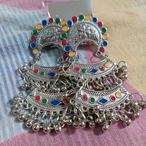 NEW SILVER EARRINGS AT @ ₹79