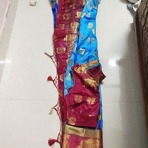 Blue Colour Saree