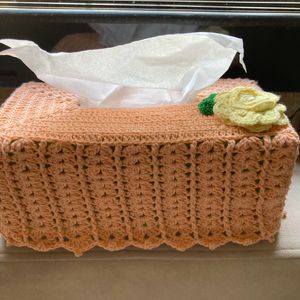 Crochet Tissue Box Cover.