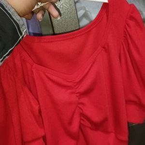 (Swap Avail.)Red Crop Top