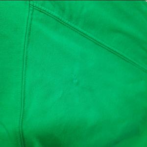 Women Oversize Green Sweatshirt Chunky Pullover