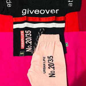 Black And Pink Set For Boy Baby