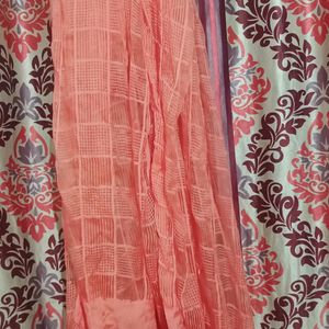 Light Pink Colour Cotten Silk Beautiful Dupatta