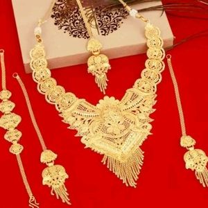 1 Gram GOLD Plated Jewellery Necklace Set