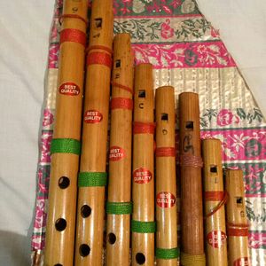 BAMBOO FLUTE Set Of 8 Pieces