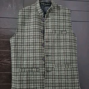 Checked Waist Coat