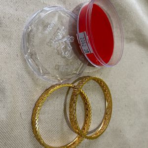 PREMIUM One Gram Gold Bangles 2-8 Size Brand New