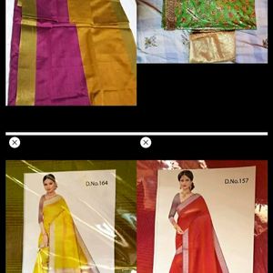 Combo 4 Saree With Blouse Pis