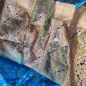 New Stone Work Pure Silk Saree