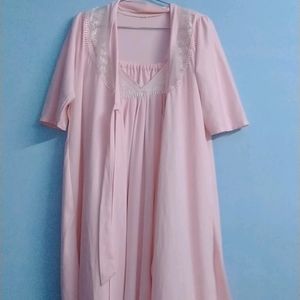 Satin Pink Nighty