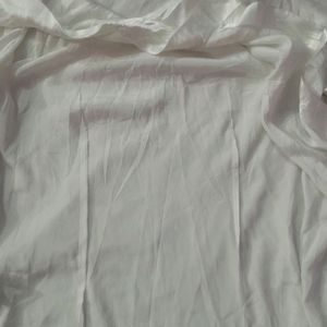 A Satin Off white Shirt