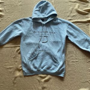 Sky Blue Drop Shoulder Hoodie