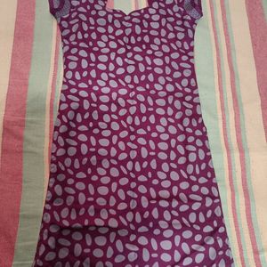 Polka Dot Kurti With Dupatta