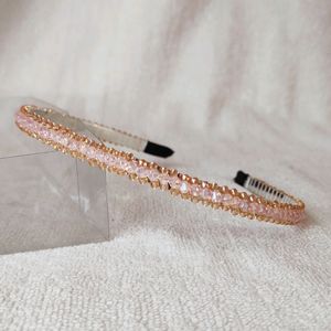 Crystal Hairbands With Golden Borders