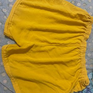 Yellow Colour Cute Shorts With Pocket @rs 99