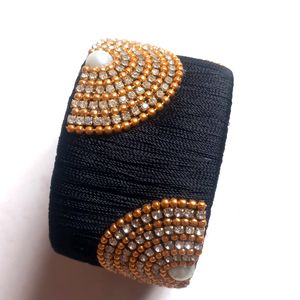 Silk Thread Black Kada