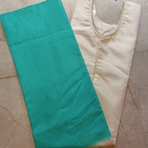 Tow Colour Kurti With Attached Sleeve