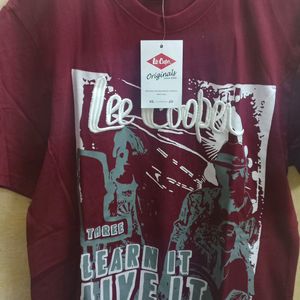 Lee Cooper Maroon Tshirt(Men's)