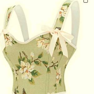 NEWME FLORAL CORSET TOP