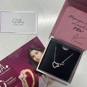 Giva Pure Silver Rose Gold Locket  Pendant