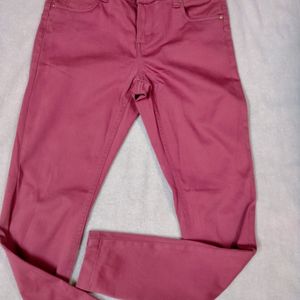 Pink Skinny Trousers