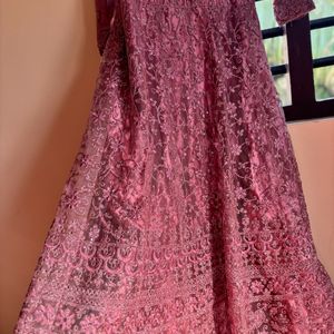 Heavy Work Bridal Gown With Dupatta