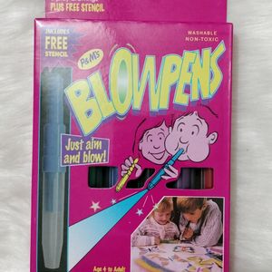 Blow Pen With Drawing Card
