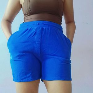 Blue Jogger Short