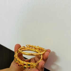 Combo Of 2 Pieces Adjustable Kada & 1 Bracelet
