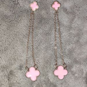 Pink Chain Earrings