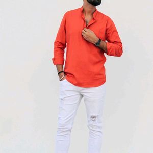 Orange Short Kurta