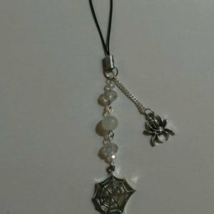 Gothic Spider Web Phone Charm