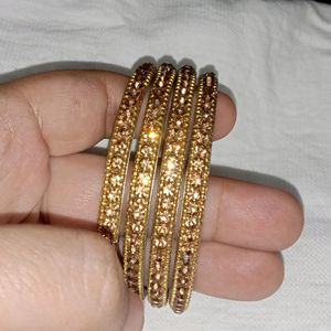 Golden Stone Bangles