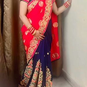 Double Shade Heavy Saree