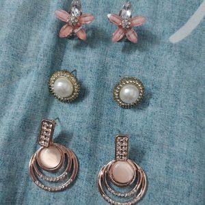 Stylish Western Earrings Pack Of 3