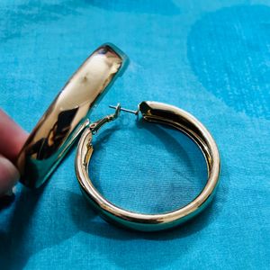 Golden Hoop Earrings