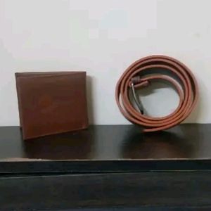 Men's Wallet With belt combo