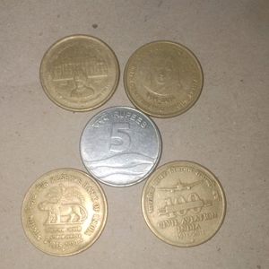 Rare 5₹ Coins Combo