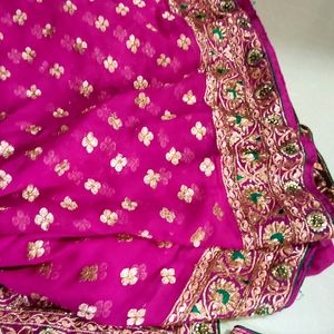 Heavy Designed Saree With Stitched Blouse