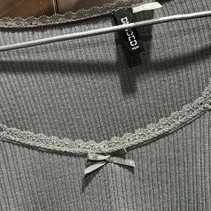 h&m grey top