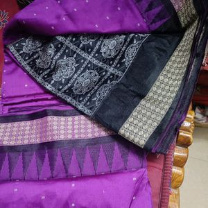 Papa Silk Saree Purple Pink