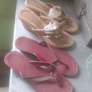 2 Pair Heel Slippers.