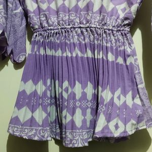 Purple High Neck Top For Ladies & Girls