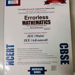 Errorless Mathematics Volume 1 For Jee And Neet