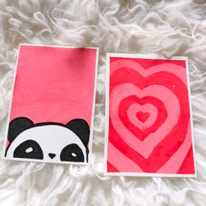 Panda And Heart Combo