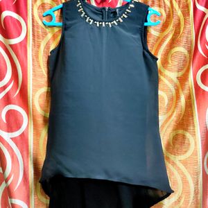 Women Black Embroided Top