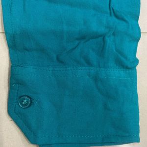 Sea green Pure Cotton Shirt