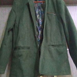 Men Dark Green Jacket