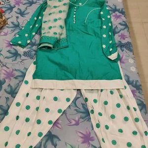 Cotton Kurti Set With Beautiful Dupatta